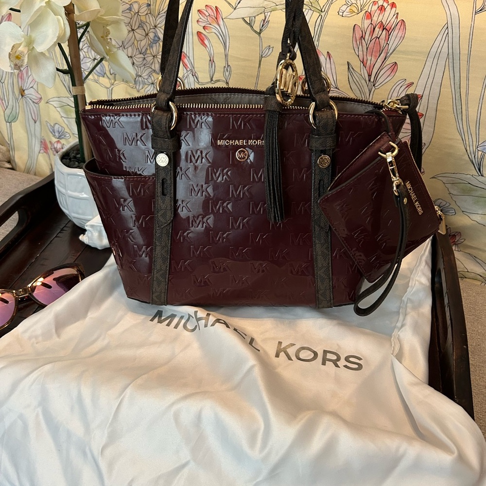 Michael Kors Dark Red Shoulder Bag